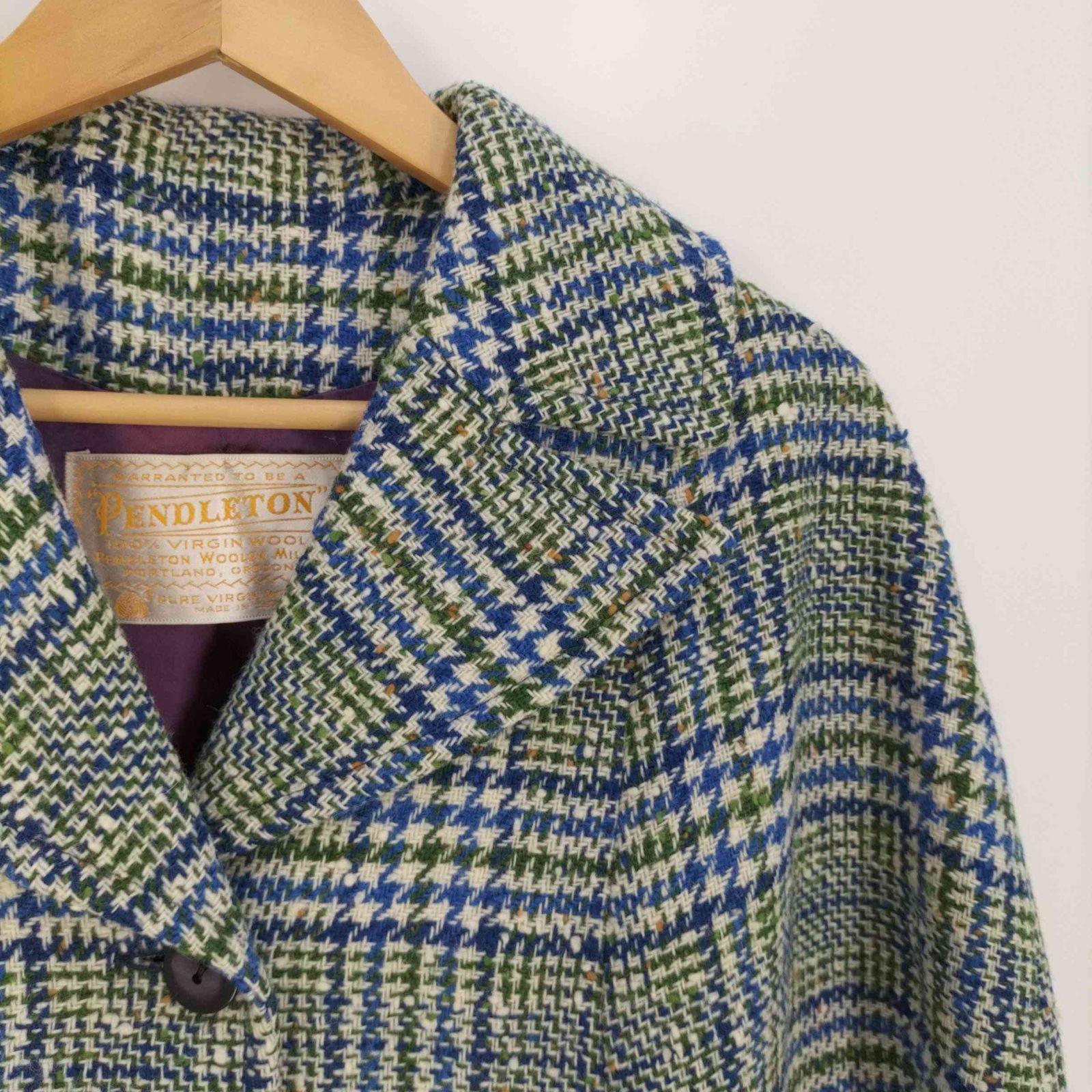 ペンドルトン PENDLETON 80s USA製 ツイードウール ポンチョ ペンドルトン PENDLETON 80s USA製 ツイードウール ポンチョ