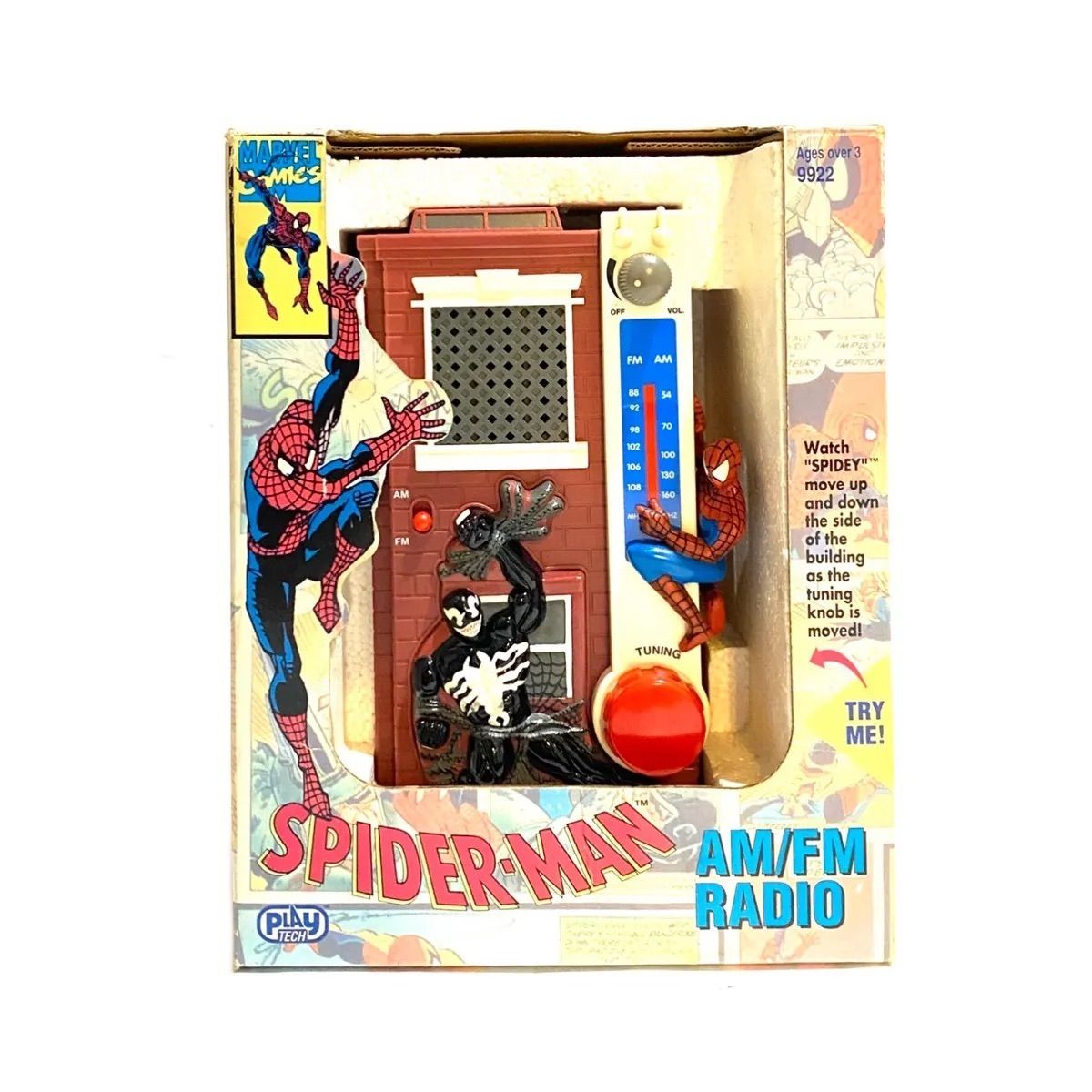 ヴィンテージ スパイダーマン ヴェノム AM/FM RADIO ラジオ | agb.md