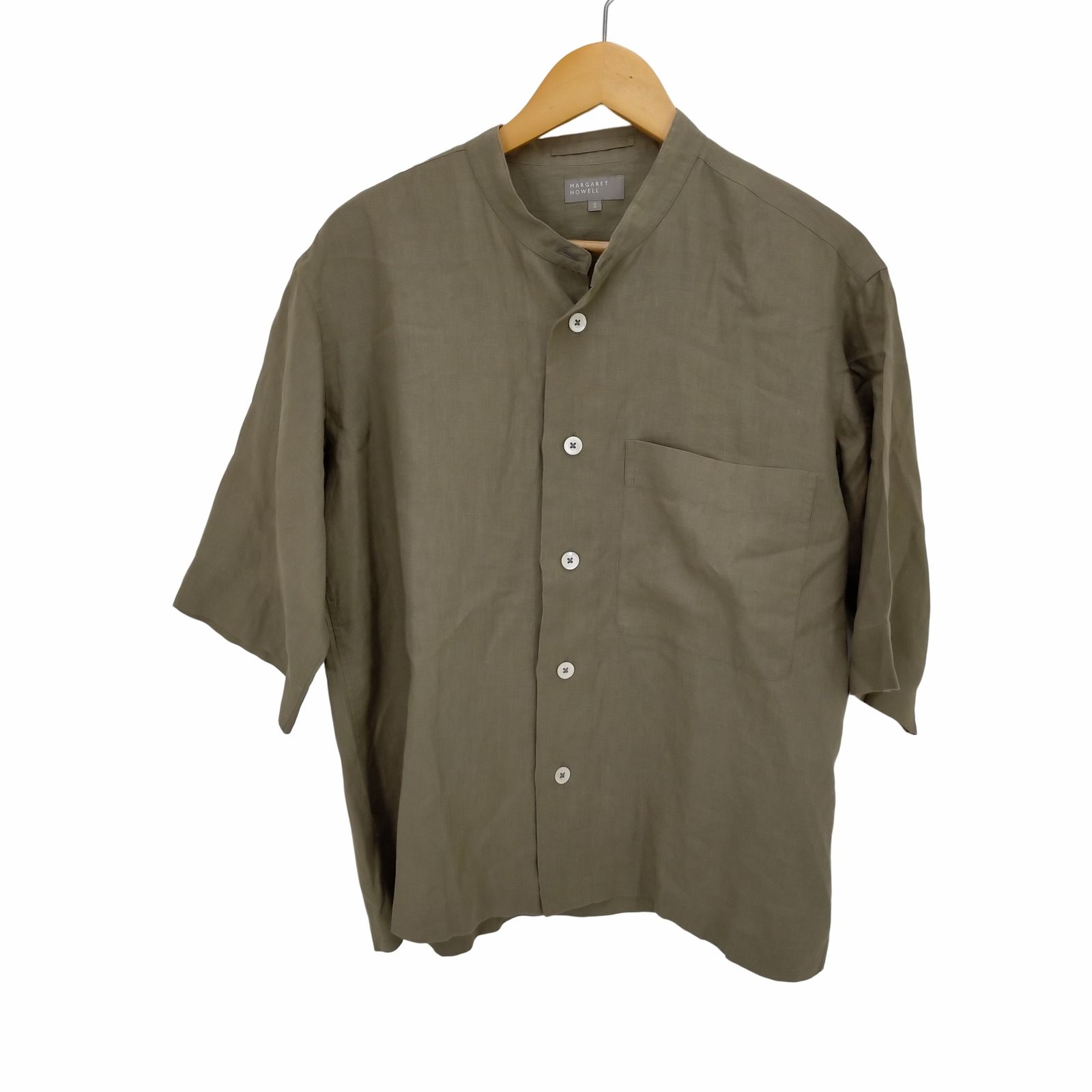 マーガレットハウエル コットンツイル シャツ ジャケット MARGARET HOWELL - MHL. DRY COTTON LINEN TWILL シャツ