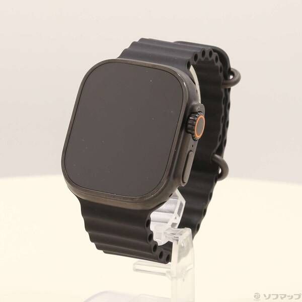 〔 品〕 Apple Watch Ultra 2 GPS Cellular 49mm ブラックチタニウムケース ブラックオーシャンバンド 198