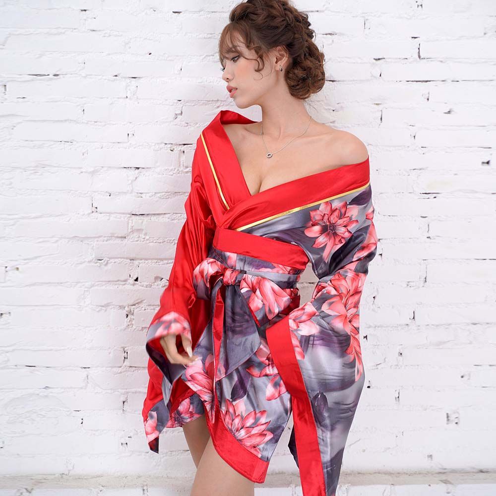 着物ドレス 着物ドレス 赤・青 打掛 [鶴・花] | 着物ドレス・留袖ドレス