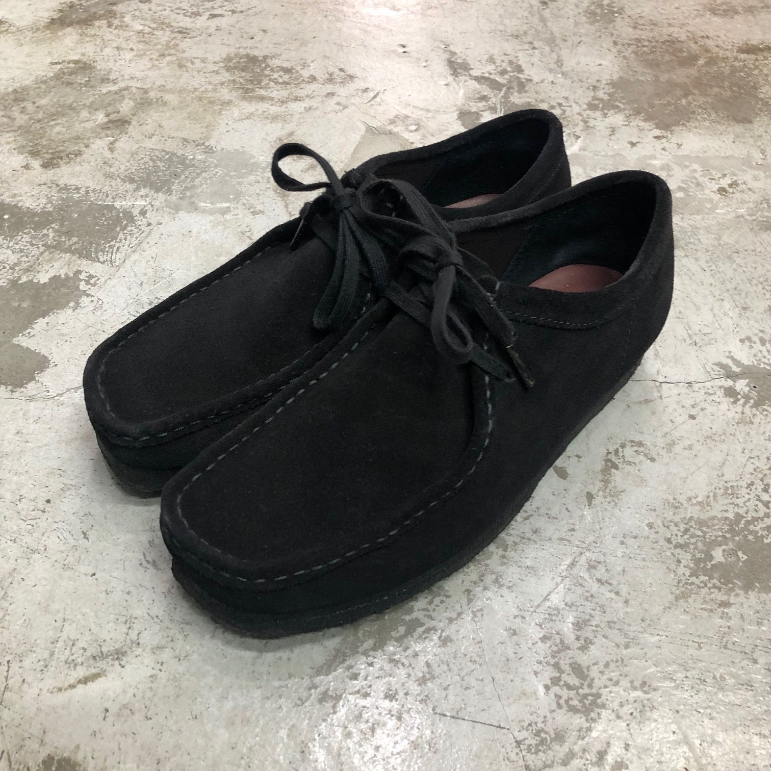 定価25300円 CLARKS Wallabee bu148 ブラックスエード ワラビー 