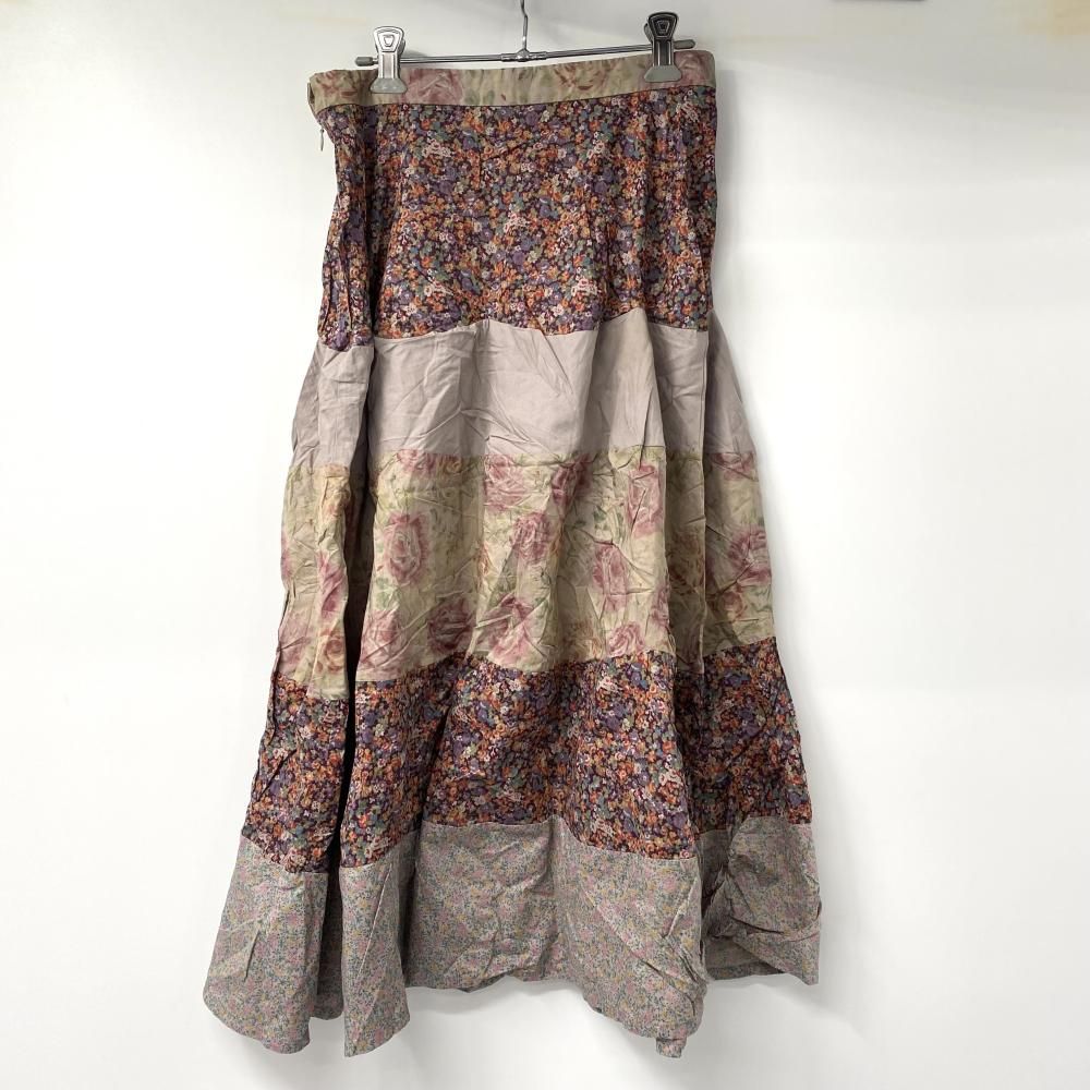 tricot COMME des GARCONS フラワーパターン フ ロングスカート マルチ サイズM トリココムデギャルソン 17 240017726859