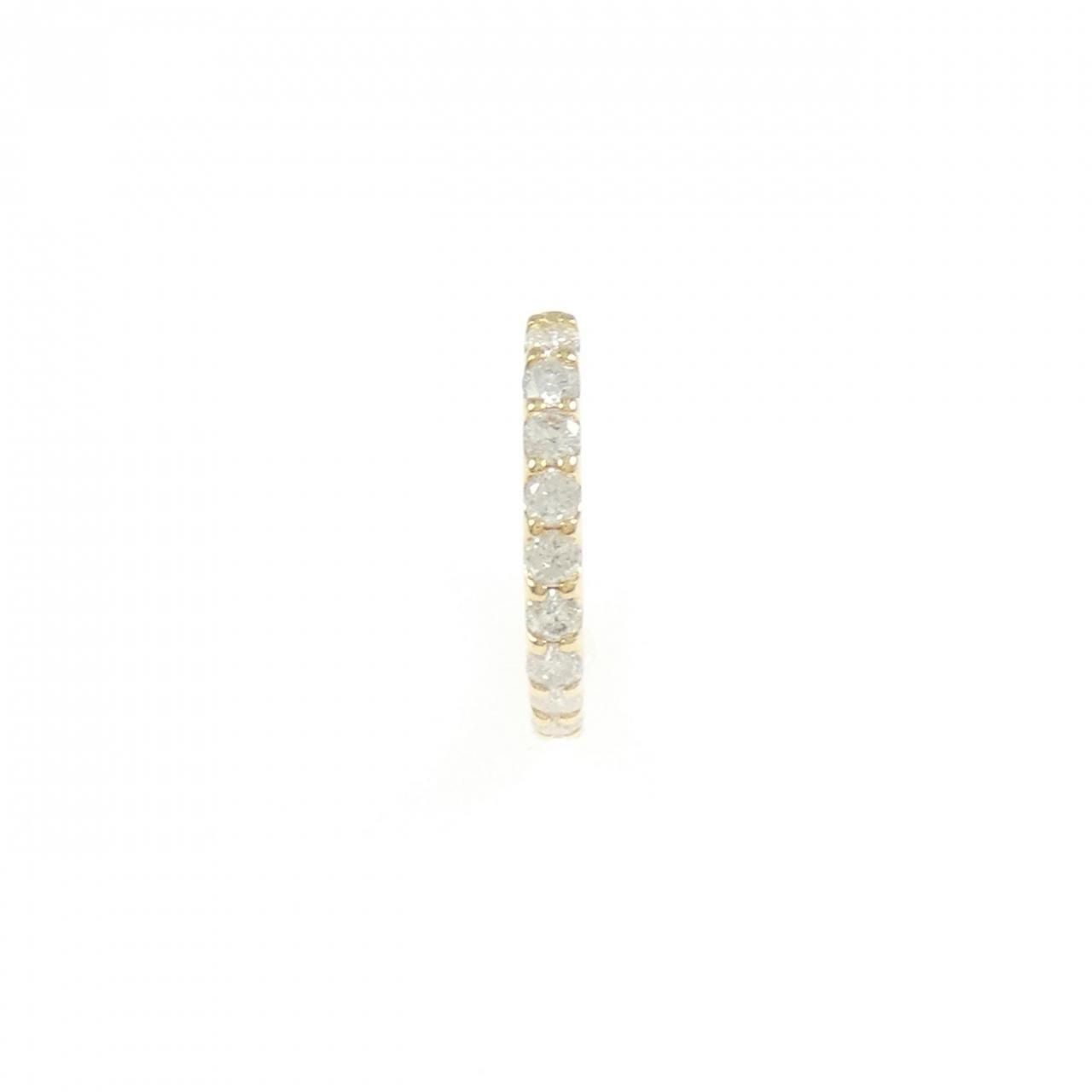 K18YG ダイヤモンド フープ ピアス 0.25CT 片耳