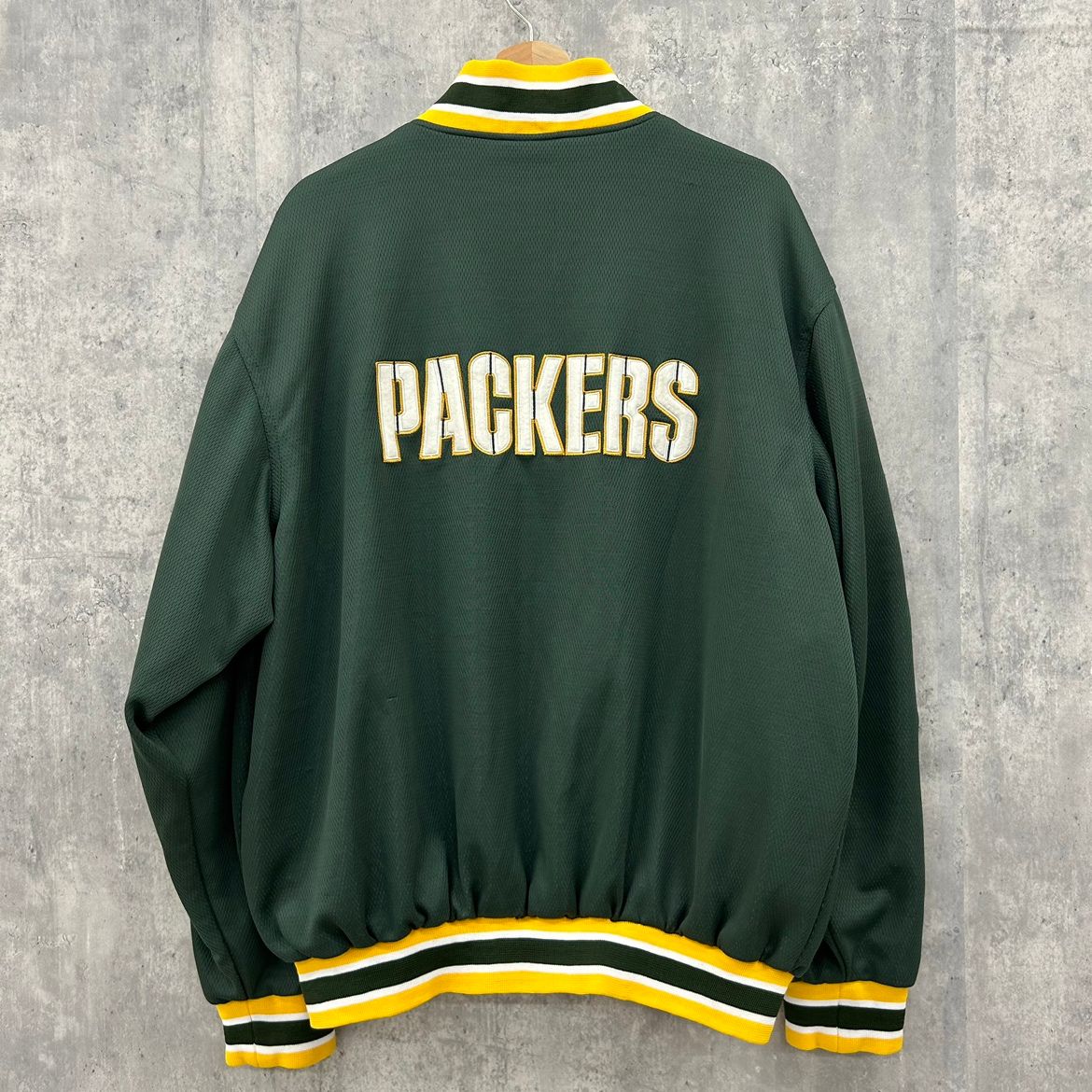 00s NFL GREEN BAY PACKERS スタジャン ジャケット グリーンベイ パッカーズ SUPER BOWL スーパーボウル 記念品  メモリアル ナイロンジャケット 古着 ビンテージ - メルカリ