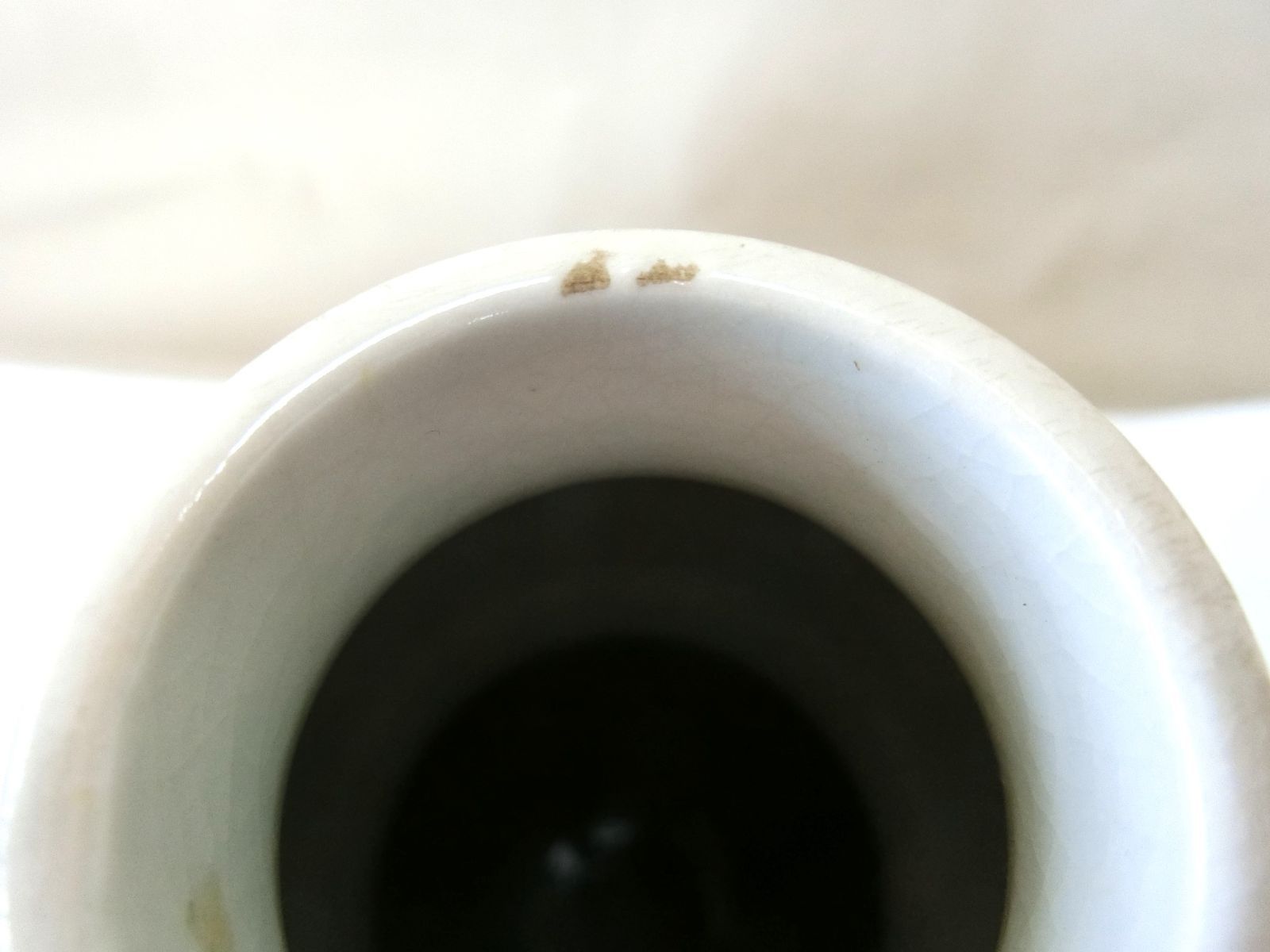 九谷瓢箪型花器 色絵 角福銘 窓絵花鳥人物図・33】 鑑賞陶磁器