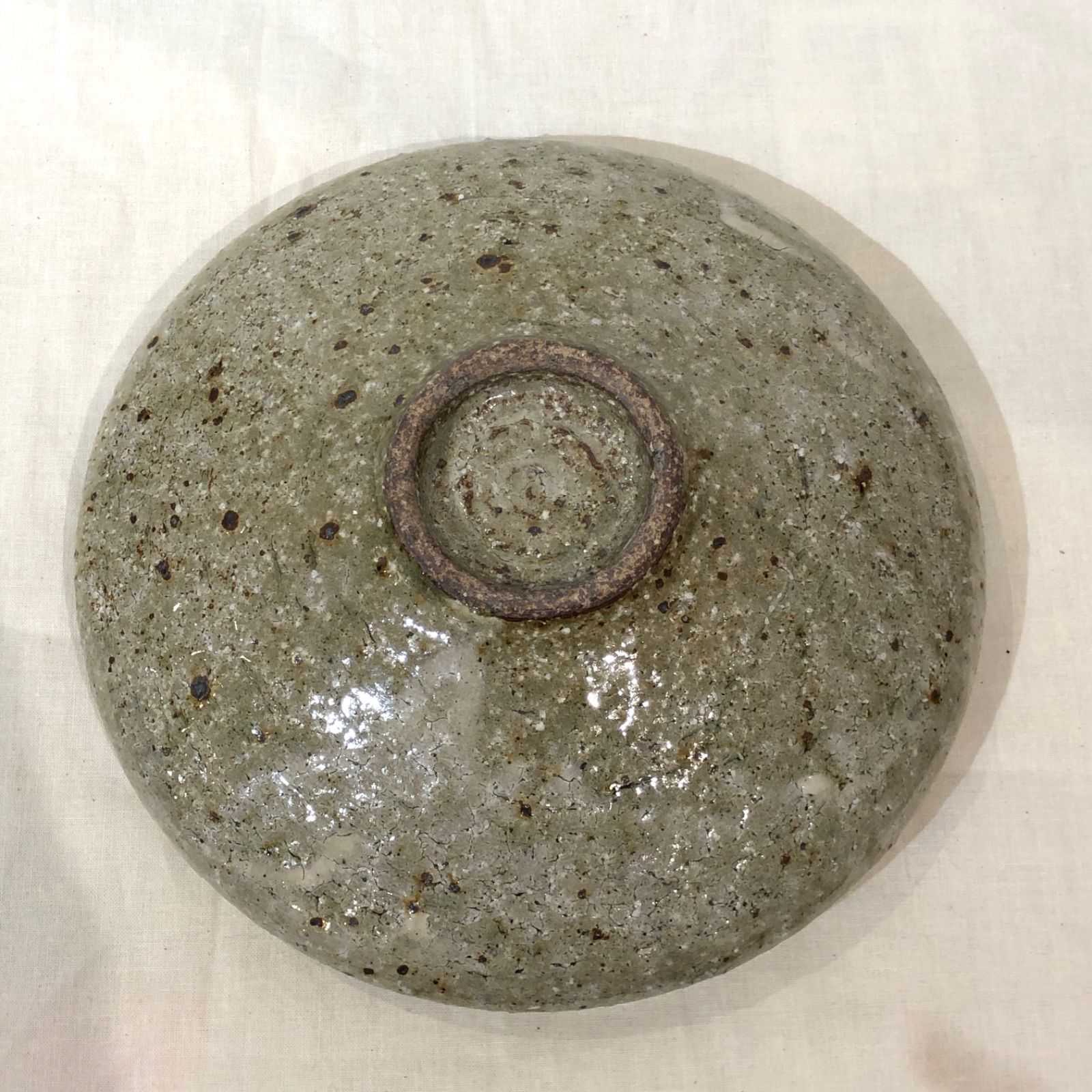 益子焼 中村 哲雄 灰釉丸縁鉢7寸 - メルカリ