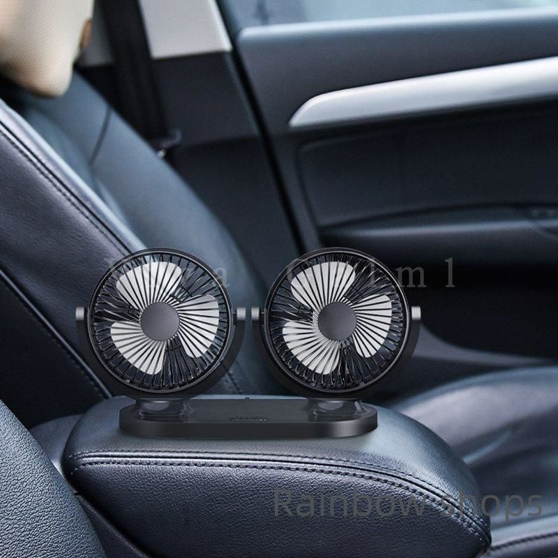 ツインファン 楽天市場】ツインファン 車載用扇風機 後部座席用 吸盤タイプ