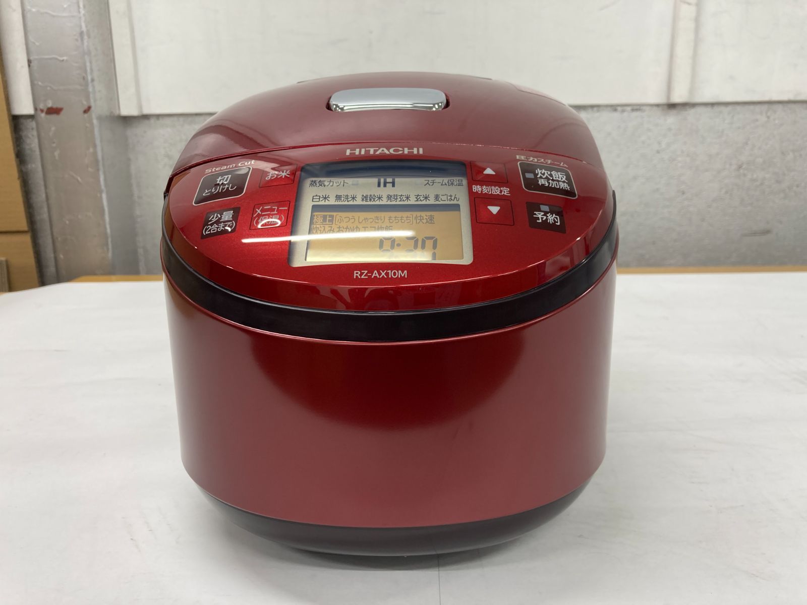 3)圧力スチームIH/黒厚鉄釜/24時間保温_レッド 日立(HITACHI) 炊飯器