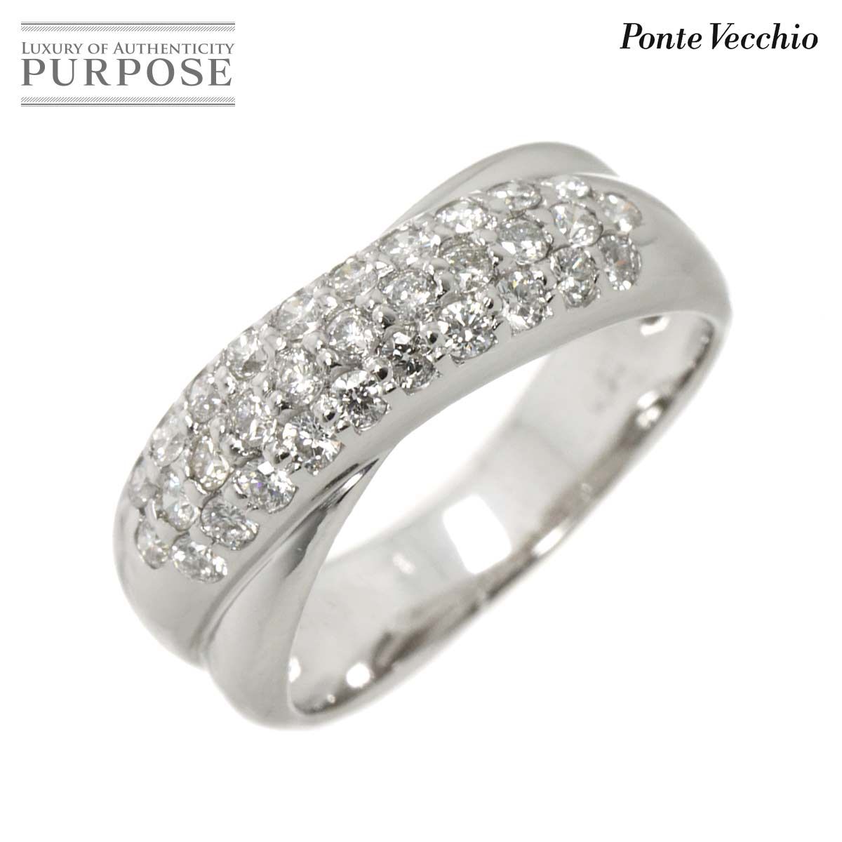 ポンテヴェキオ Ponte Vecchio 8号 リング ダイヤ 0.20ct K18 WG 
