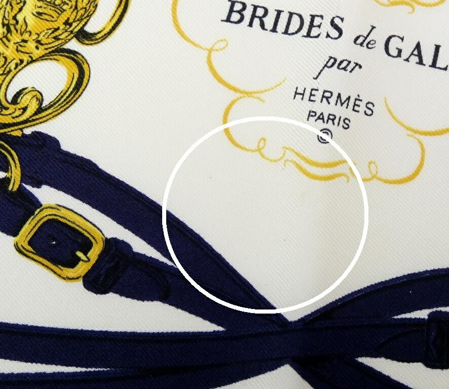 エルメス HERMES スカーフ カレ40 ブリッド・ドゥ・ガラ 式典用馬勒