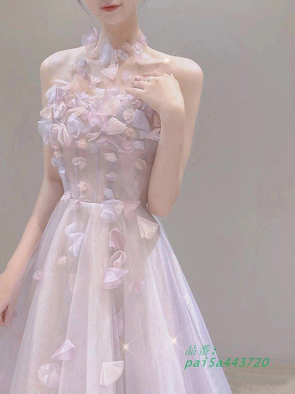 ドレス 大人 ピアノ 発表会 ロングドレス 大きいサイズ 小さいサイズ 母親 演奏会 ロング黒 披露宴 結婚式 演奏会用ドレス レディース pai5a443720