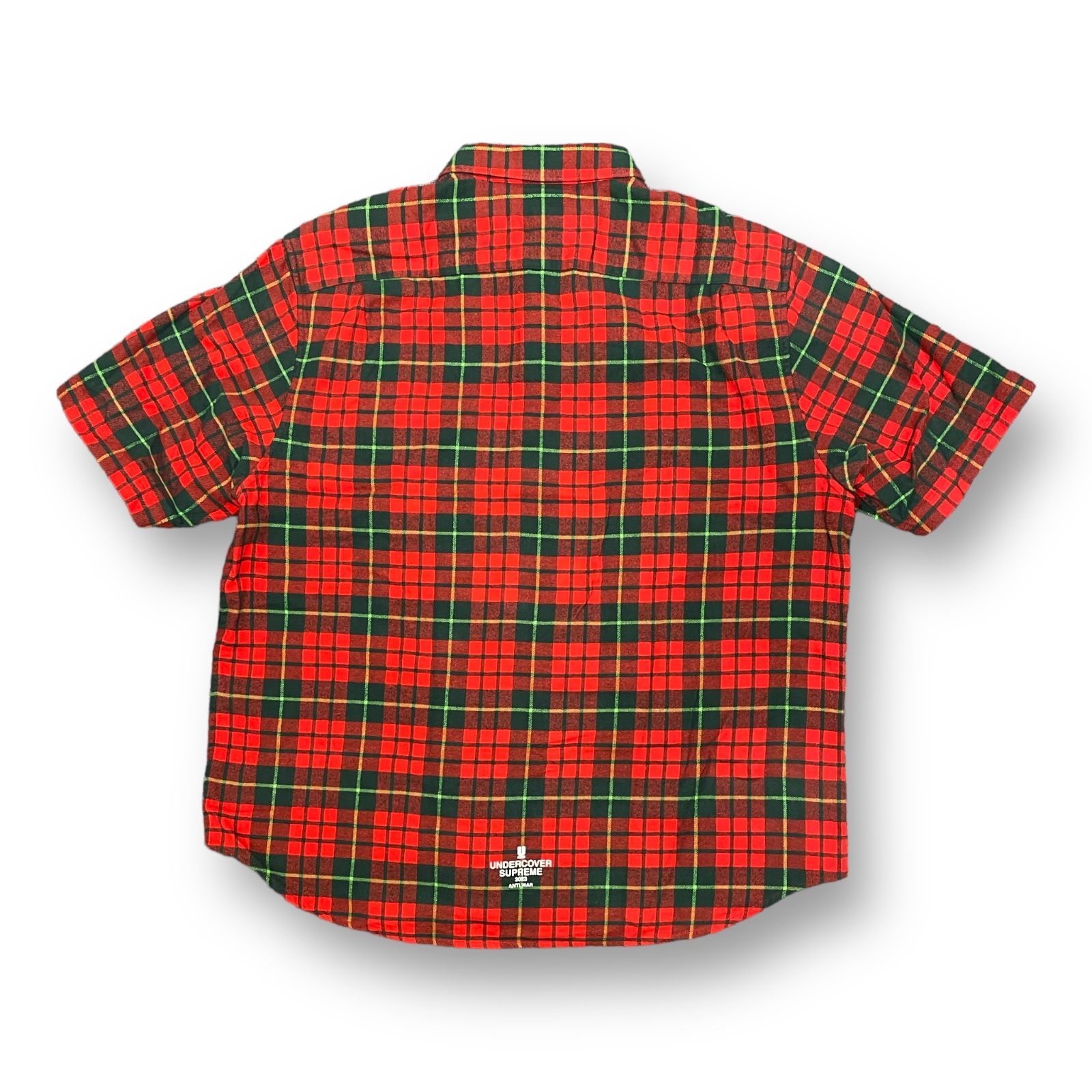 新品 Supreme 23SS UNDERCOVER S/S Flannel Shirt/ コラボ フランネル チェックシャツ シュプリーム  アンダーカバー L 　53489A