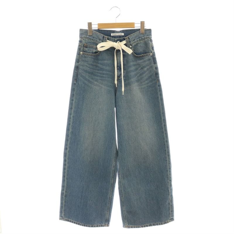 リアムプラージュ R IAM PLAGE 24AW RIAM SUPER LOOSE デニム パンツ ワイド 34 ブルー |HK OS