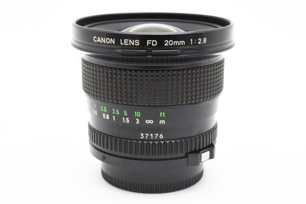 【美品】Canon NEW FD単焦点レンズ 20mm f2.8 キヤノン Canon New FD 20mm F2.8◇単焦点超広角レンズ 外観極上