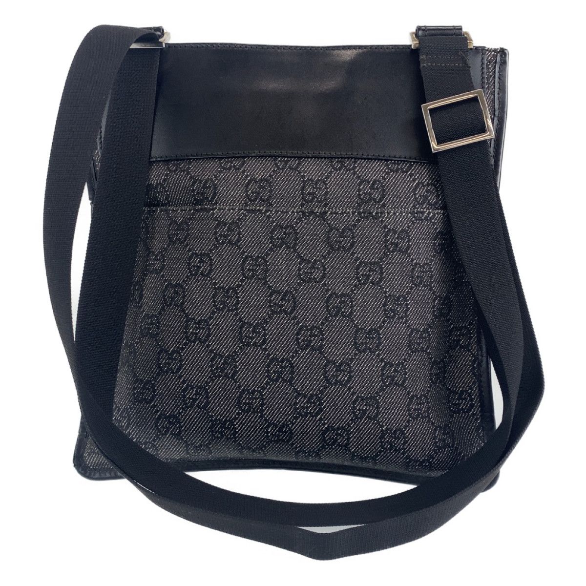 GUCCI グッチ GG柄 ブラック 黒 シルバー金具 GGキャンバス