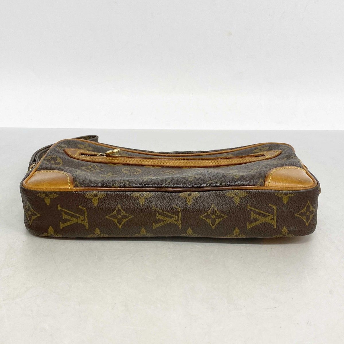 5 id 4652-h ルイヴィトン クラッチバッグ モノグラム マルリードラゴンヌGM M 51825 ブラウン メンズ