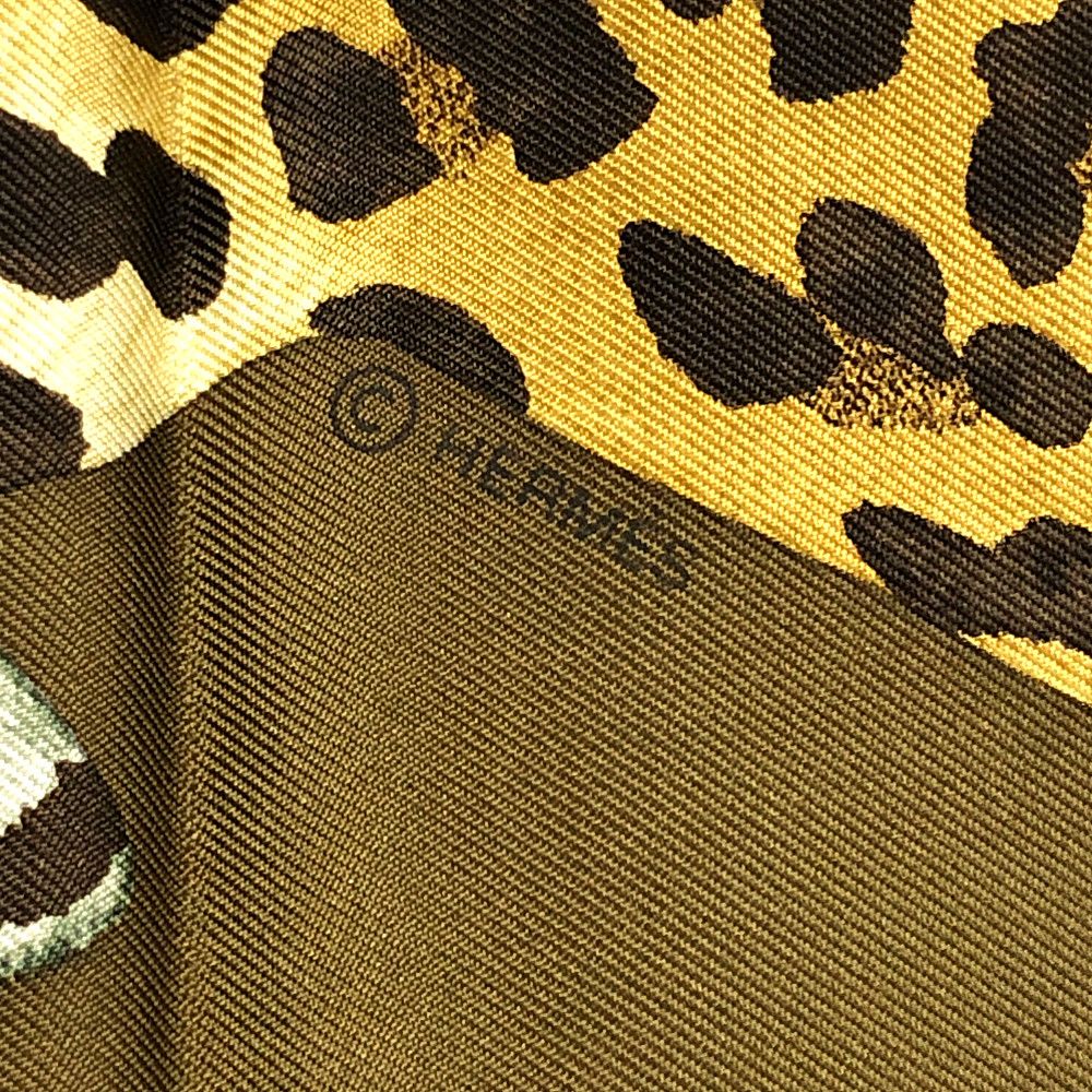 HERMES エルメス スカーフ カレ90 Lazy Leopardess レイジー