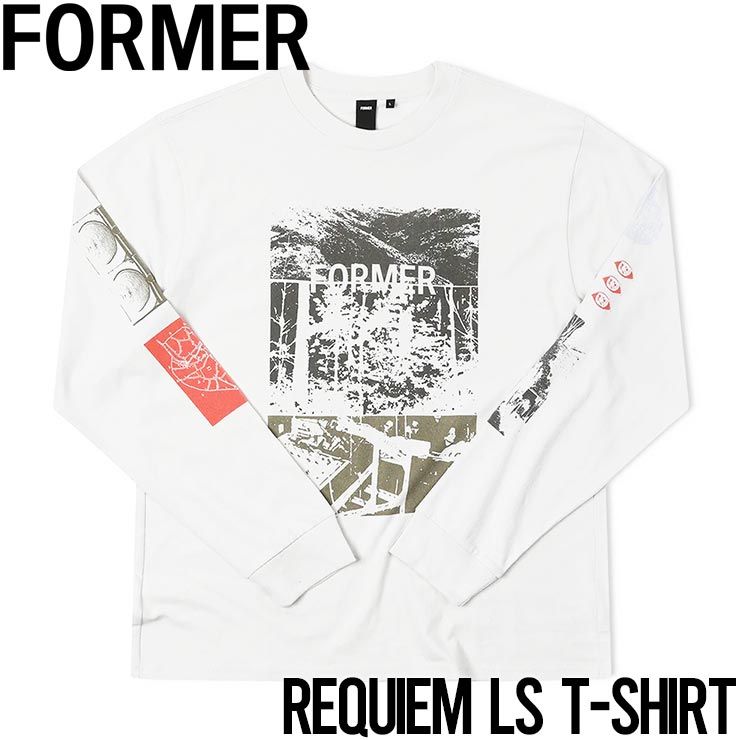 ロングスリーブTEE ロンT FORMER フォーマー REQUIEM LS T-SHIRT BONE FTE-24226 日本代理店正規品