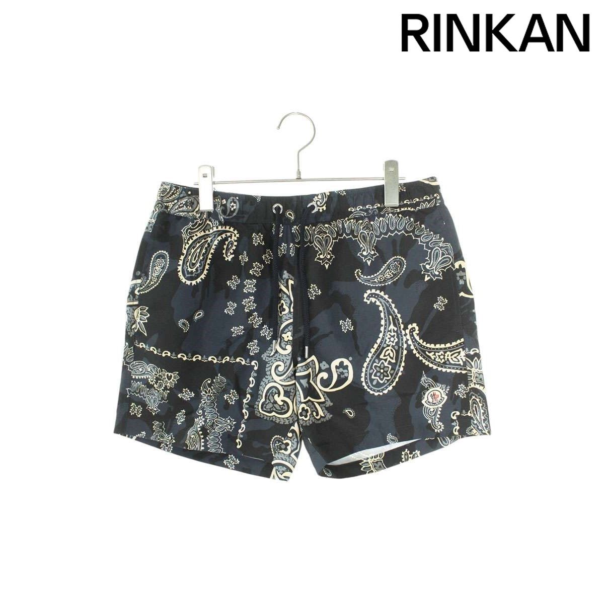 モンクレール  BOXER MARE ペイズリー総柄ハーフパンツ メンズ M