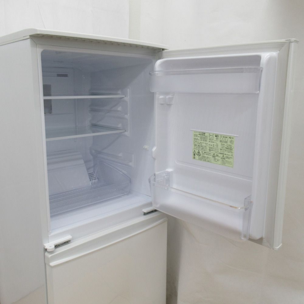 SHARP シャープ 冷蔵庫 137L 2ドア SJ-D14B-W つけかえどっちもドア 2016年製 ホワイト 洗浄・除菌済み ココロード  メルカリShops店 メルカリ
