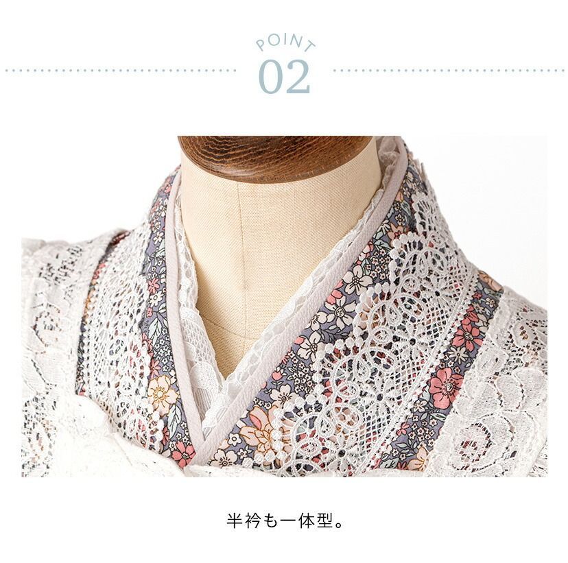 【新品】キャサリンコテージ エプロン 着物 ワンピース ダリアベージュ 150 ダリアベージュ】エプロン着物ワンピース 和装 3才 7才 女の子 七五三