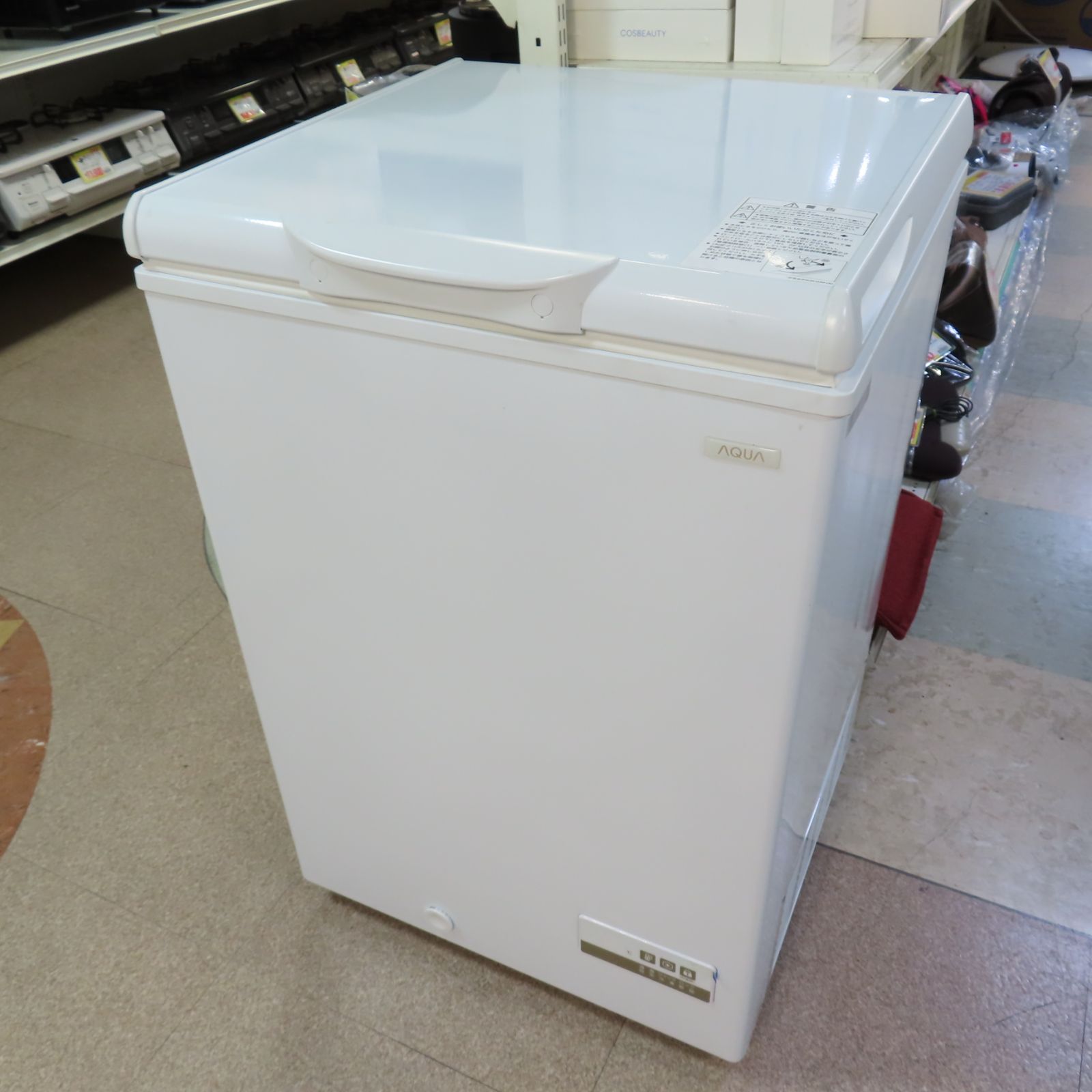 AQUA アクア 冷凍庫 AQF-10CK 103L ノンフロン冷凍庫 ホワイト 動作品 2025年製 100V ストッカー