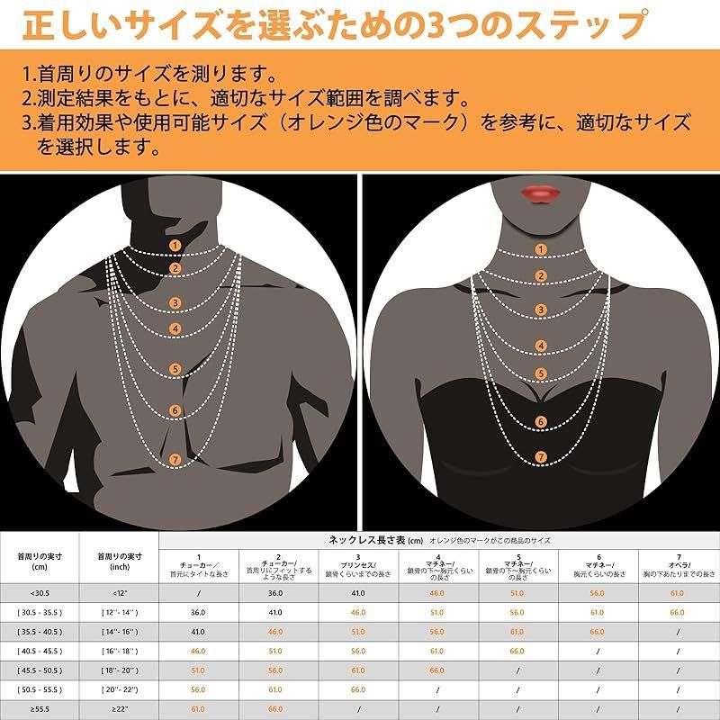 KRKC&CO チェーンネックレス 6面カット メンズ 喜平ネックレス 5