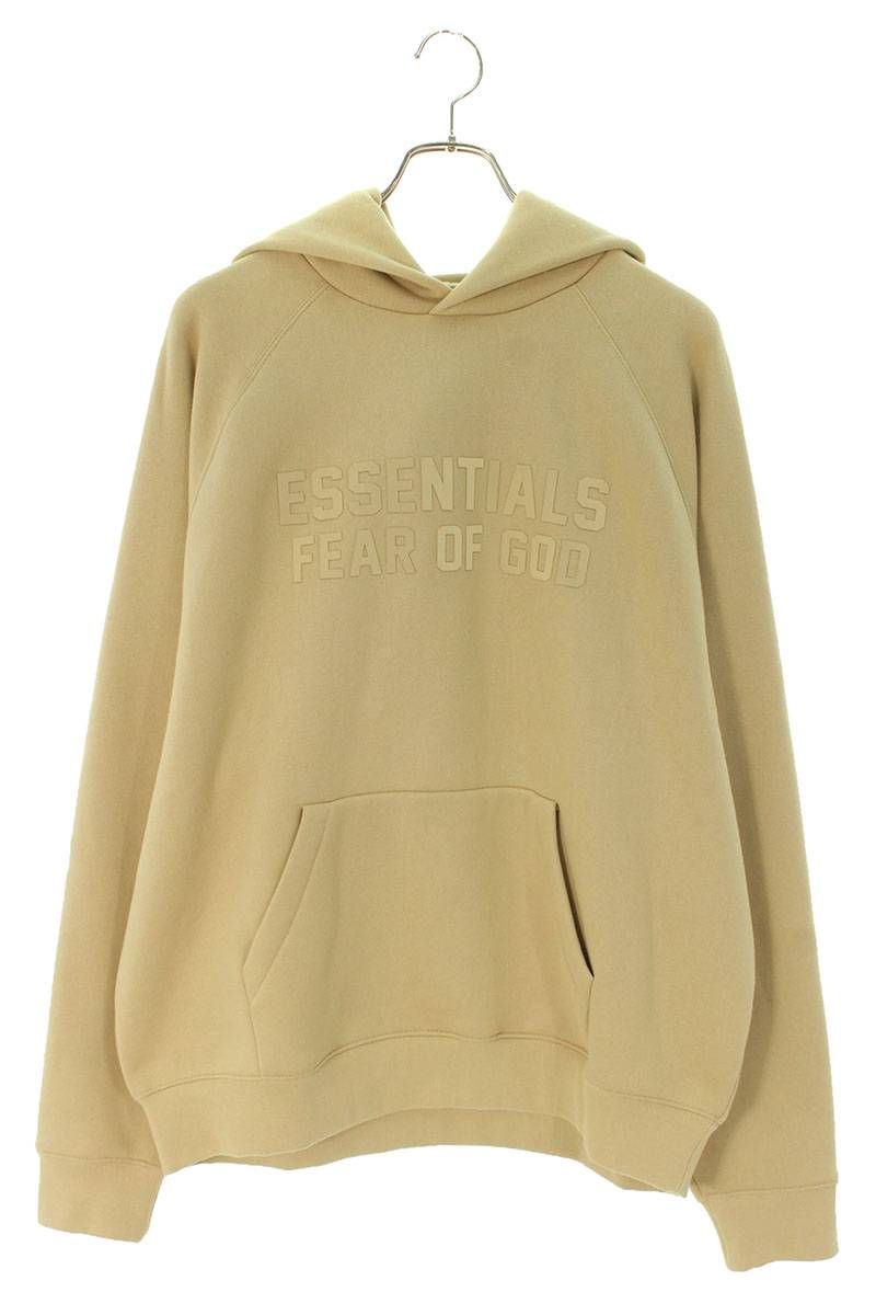 フォグ ESSENTIALS HOODIE SAND ロゴプルオーバーパーカー メンズ L-