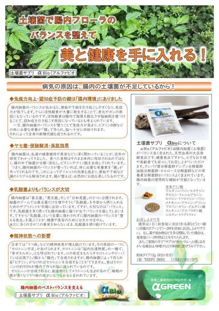 アルファBIO 土壌菌 サプリメント 腸内細菌 乳酸菌 大豆発酵食品