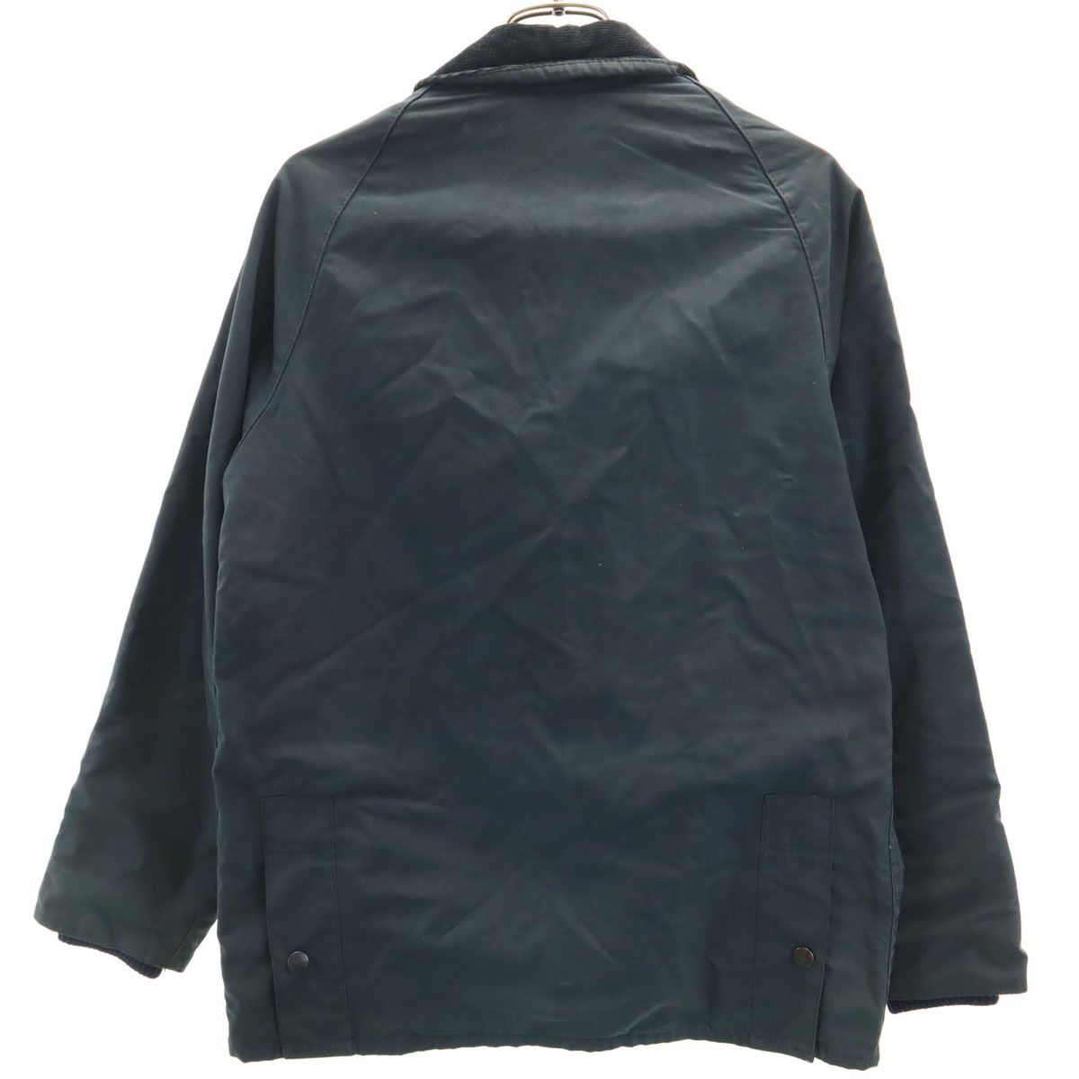 Barbour バブアー イングランド製 3ワラント クラシック ビデイル オイルドジャケット XL 12 13 ブラック系 ワックス キッズ 古着