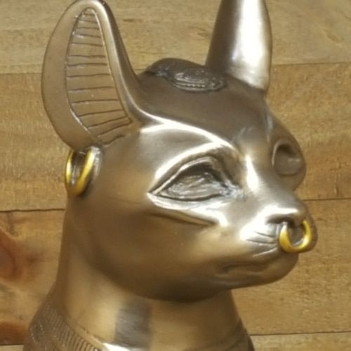 エジプト ブロンズ バステト の大型 像