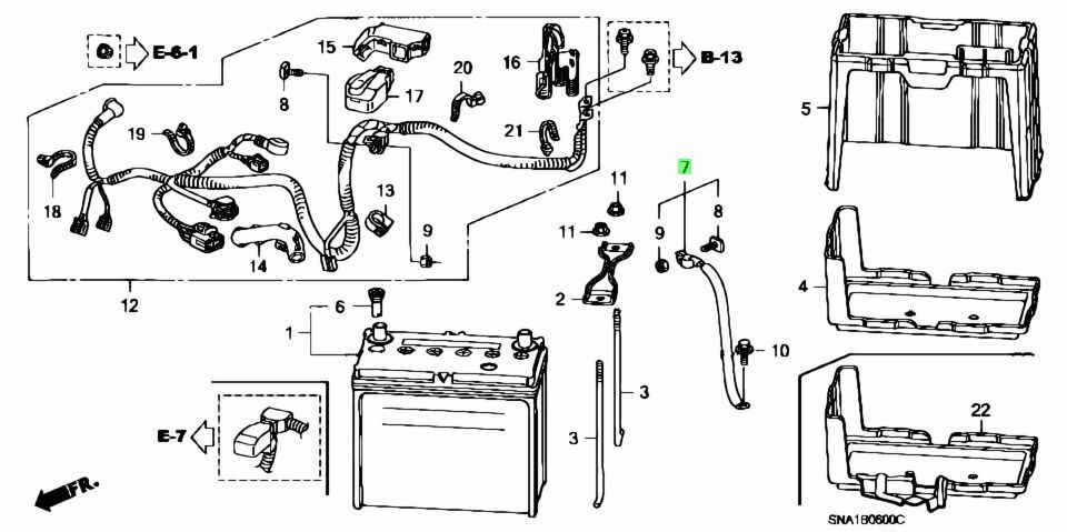 ●未使用 ホンダ FD2 シビック TYPE R 純正 バッテリーアースケーブル ワイヤー ハーネス ASSY K20A HONDA Cylinder ASSY., clutch slave