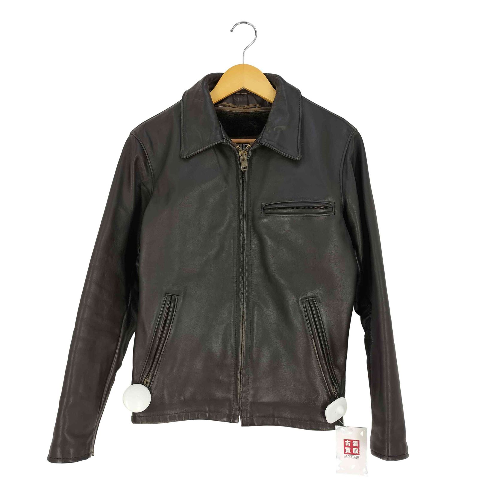 ショット Schott USA製 643 ボアライナー付き レザー シングル
