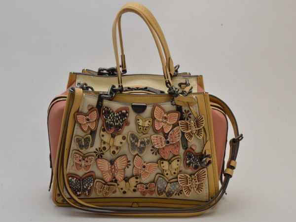 コーチ COACH  2WAY バッグ ドリーマーウィズバタフライアップリケアンドスネークスキン 69553 ベージュ レディース su_p u_s F-YA513