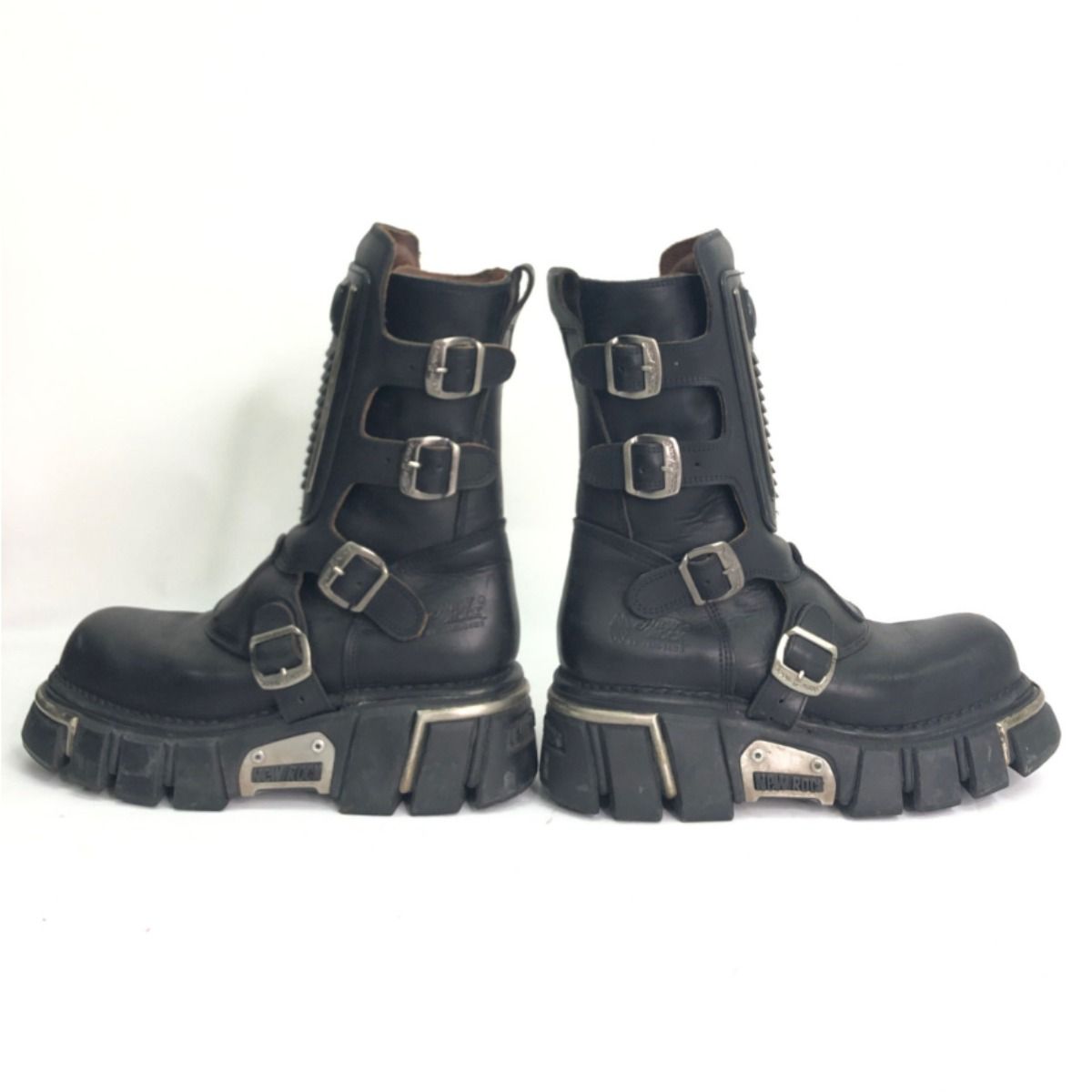 ▽▽NEWROCK ニューロック バイク厚底ブーツ サイズ42 ブラック 