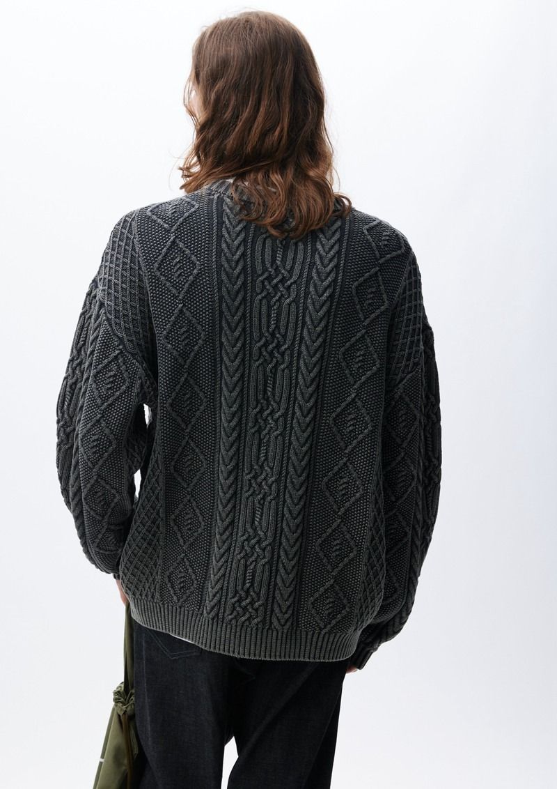 NEIGHBORHOOD 24213NH-KNM01 M コットン NEIGHBORHOOD WASHED CREWNECK ニット 24213NH-KNM01 - メルカリ