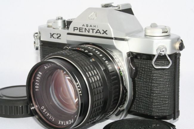 完動品 PENTAX K2 + SMC PENTAX 50mm f1.4 レンズ 一眼レフフィルム