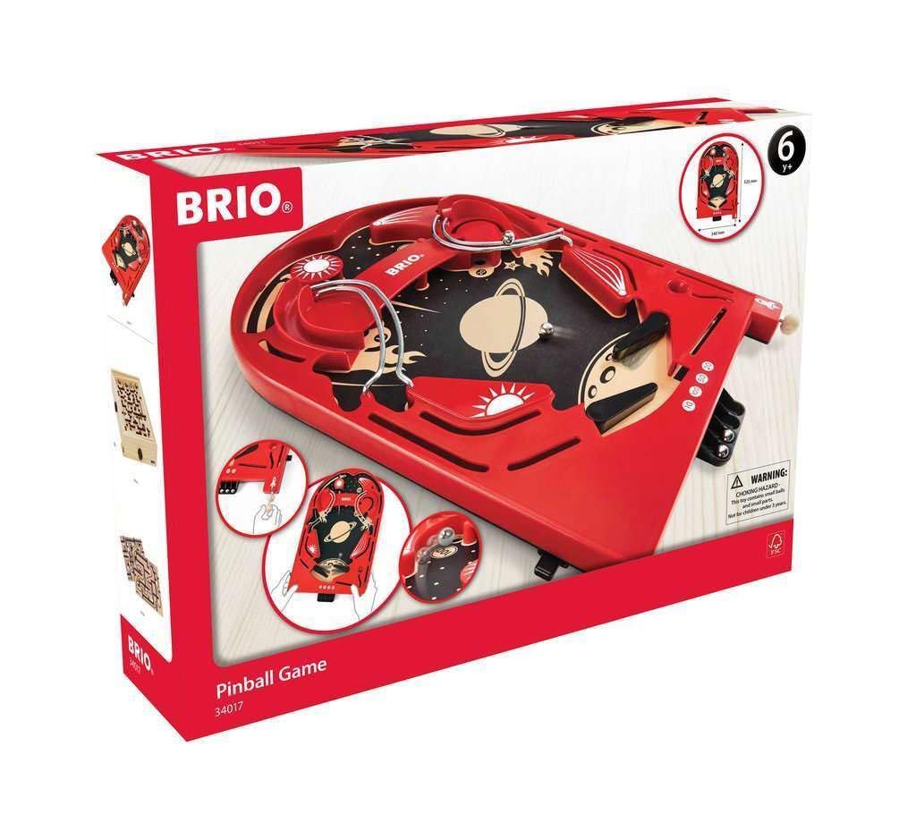 在庫 ブリオ ピンボールゲーム BRIO レッド 全4ピース 対象年齢 6歳~ 木のおもちゃ 知育玩具 ボードゲーム 34017