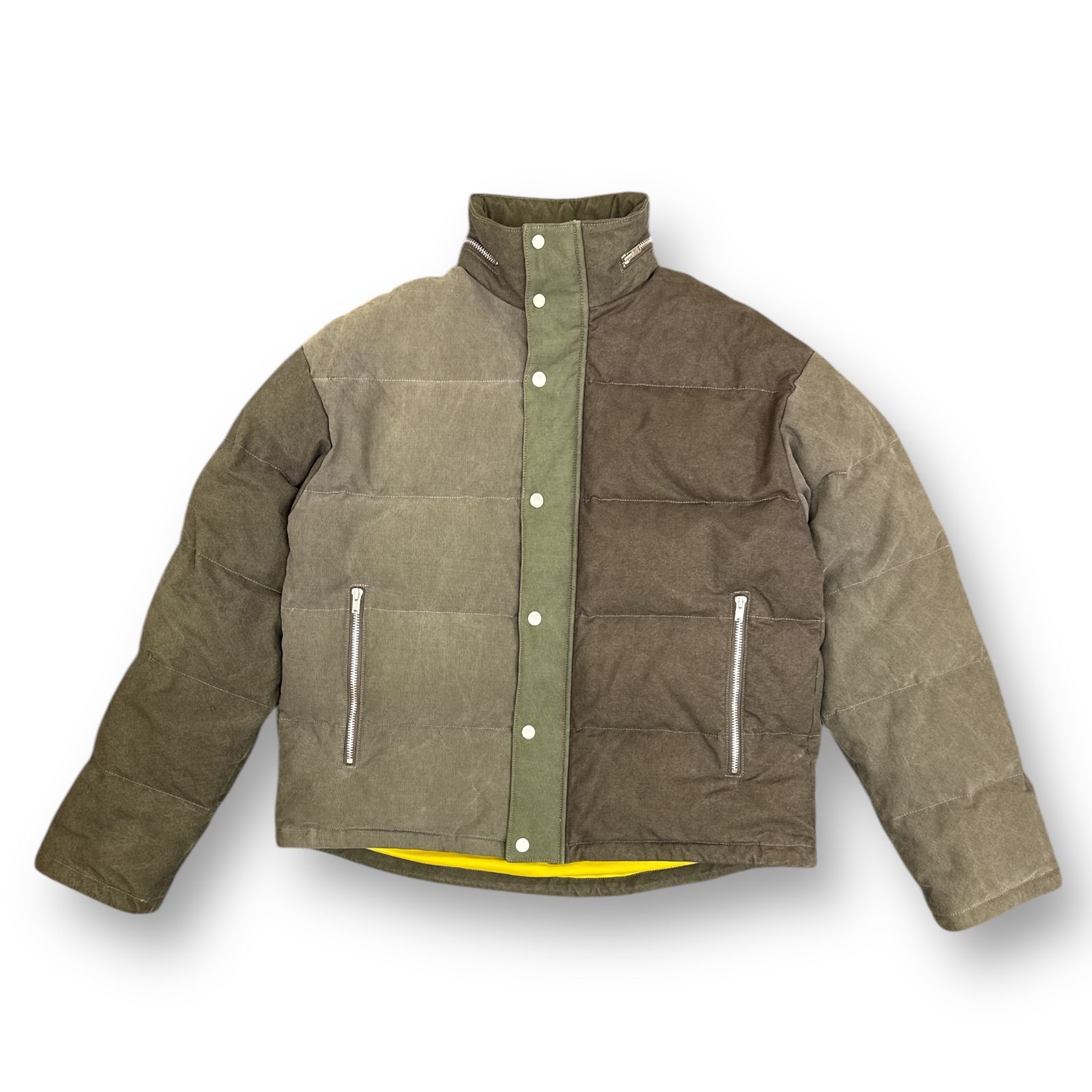 CVTVLIST / ヴィンテージ加工ダウンジャケット/48/コットン/BLK/21FW0103T CVTVLIST 21AW ヴィンテージ加工ジップアップダウンジャケット