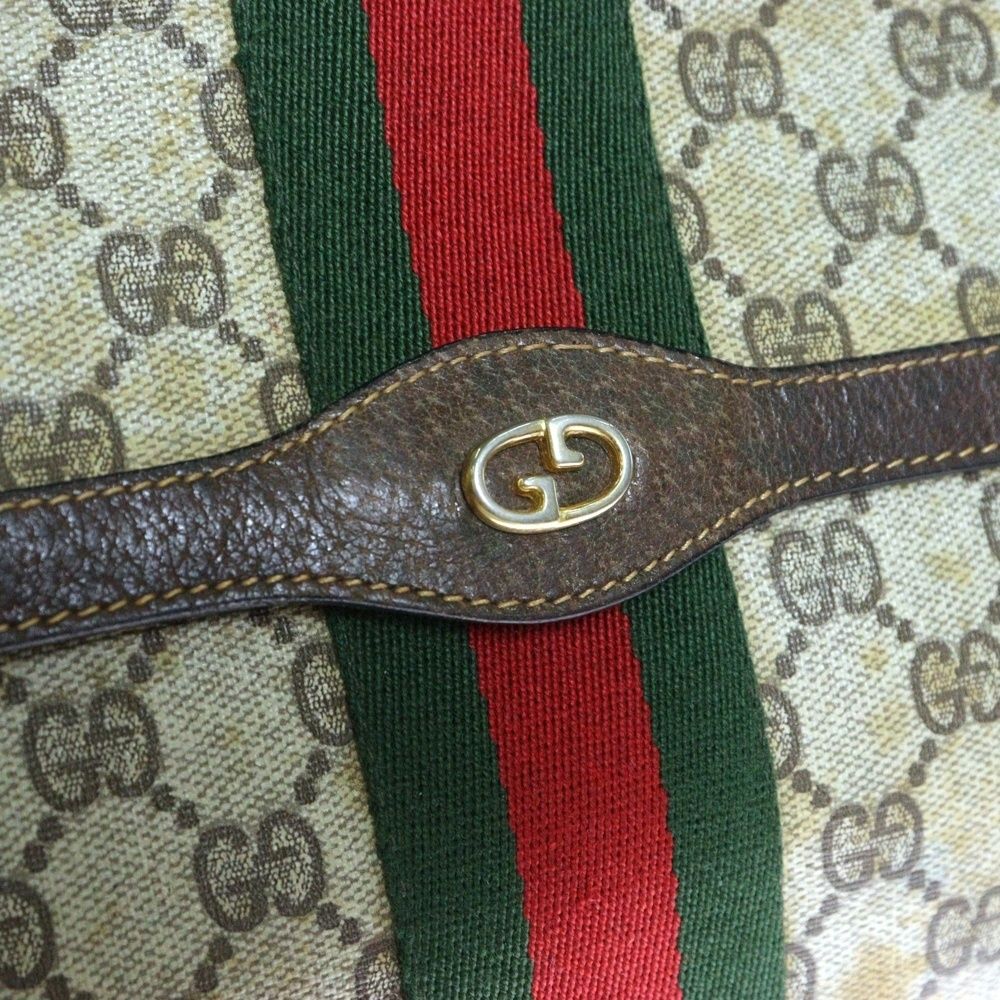 GUCCI グッチ セカンドバッグ クラッチバッグ シェリーライン GG柄 茶色 GUCCI (グッチ) オールドグッチ シェリーライン クラッチバッグ