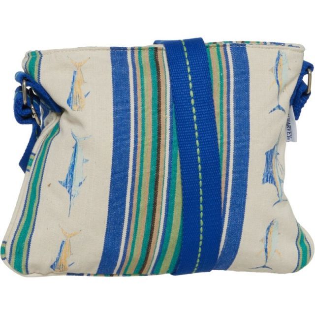 【送料無料】 ガイ ハーヴェイ レディース ハンドバッグ バッグ Guy Harvey Canvas Crossbody Bag Scribble Fish