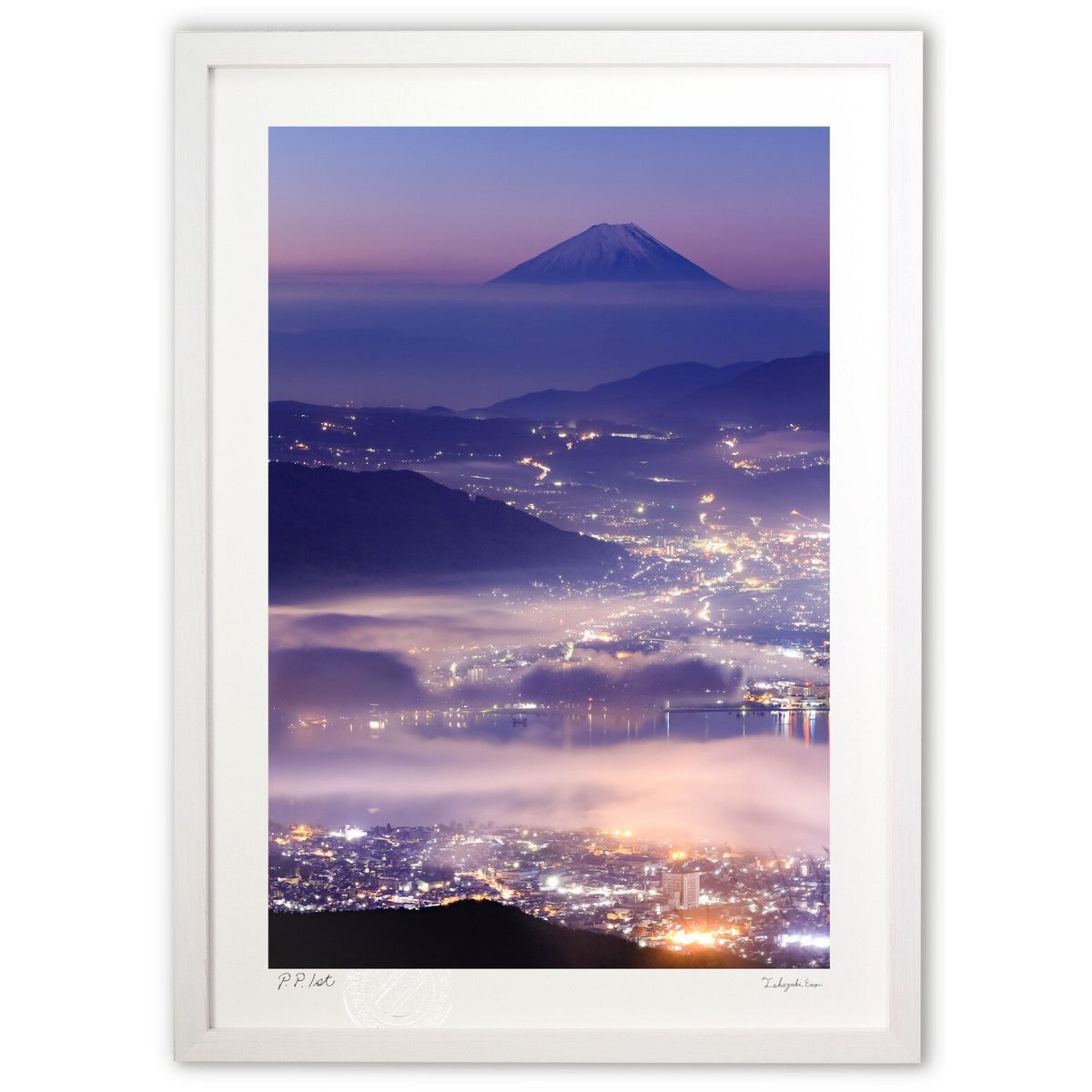 在庫一点限り！赤富士の輝きが空間を変える、百瀬善明の立体盛絵 百瀬