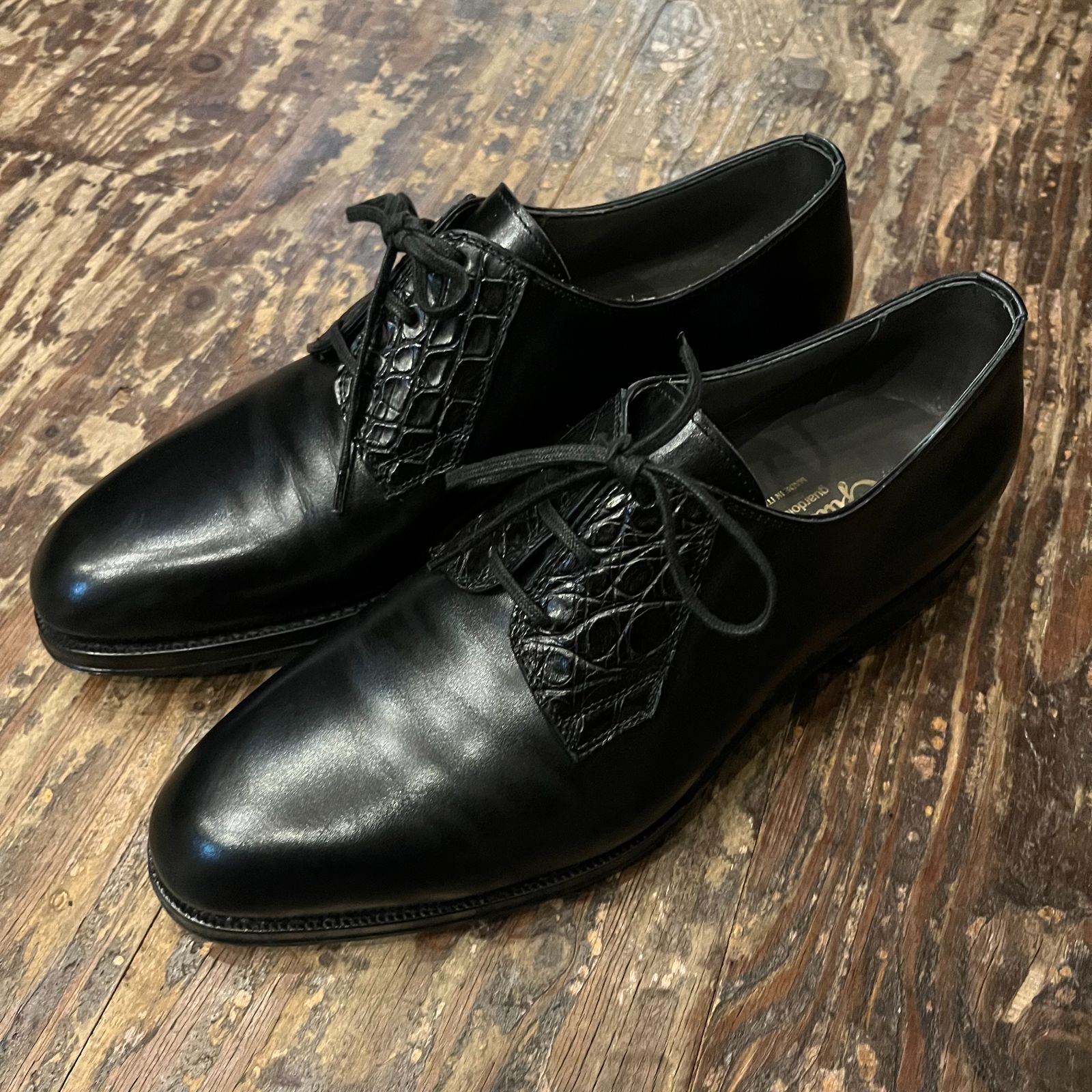 F.LLI Giacometti フラテッリ ジャコメッティ クロコ型押し 3
