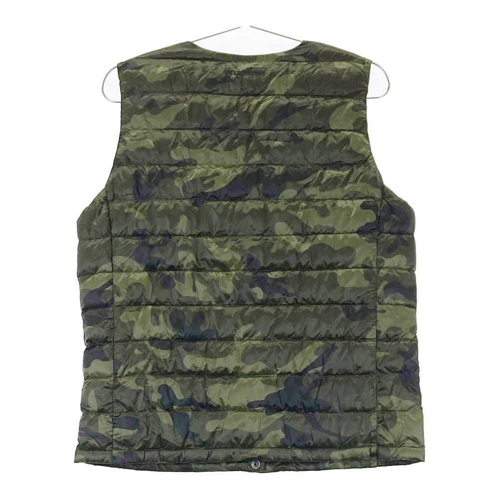 サイズ 0 PEARLY GATES パーリーゲイツ Vネック ダウンベスト カモフラ柄 カーキ系 240101520858 ゴルフウェア レディース ストスト