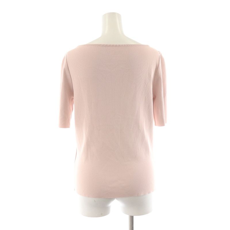 美品】フォクシー 半袖ニットカットソー 袖シアー 肩パット 38