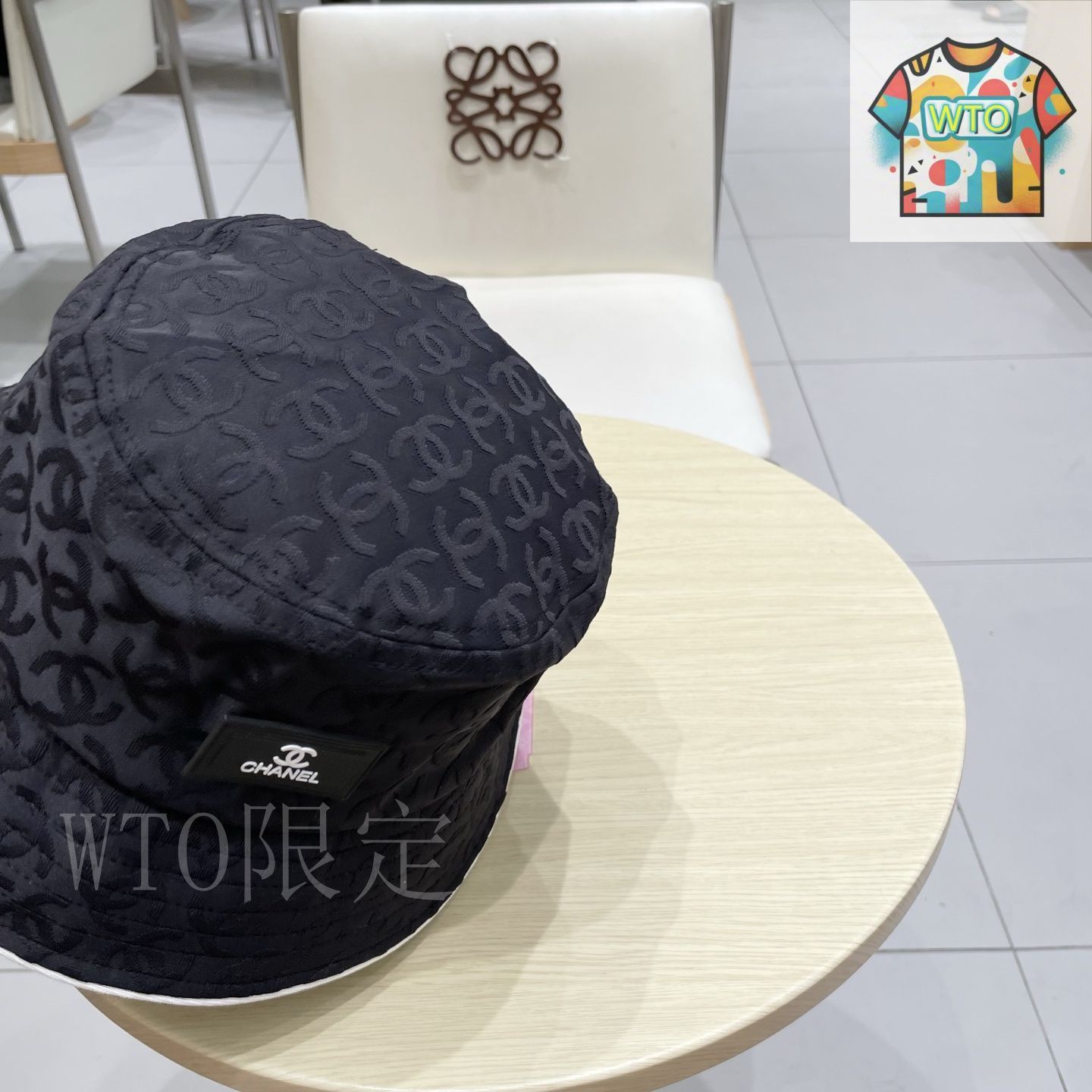 今日WTO】CHANEL 新 デニムブルー レトロ バケットハット-ZI56