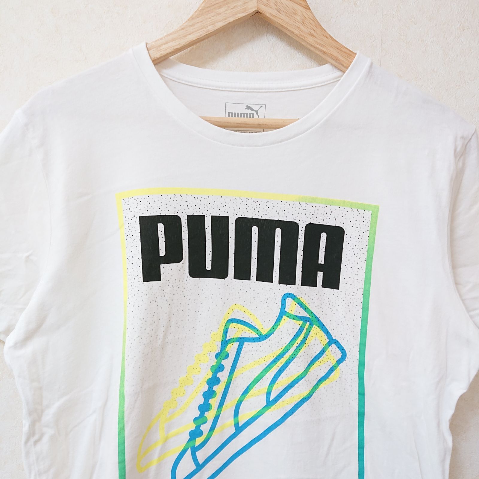 w^)b PUMA プーマ スニーカー ライン Tシャツ 半袖 カットソー