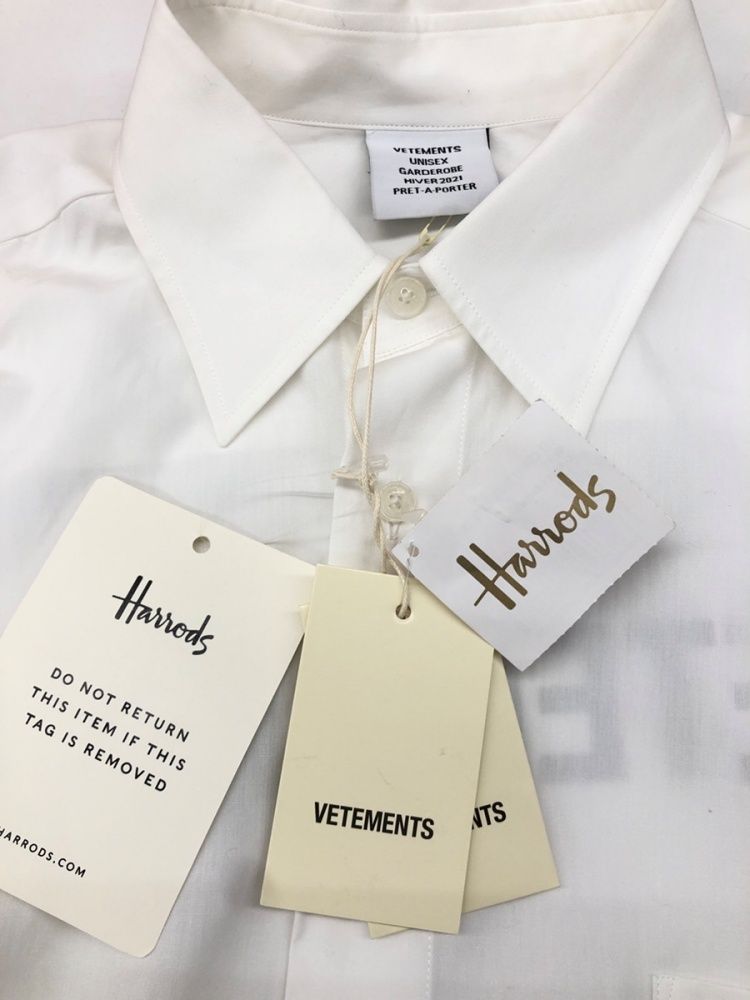 VETEMENTS GARDEROBE HIVER 2021 ホワイトシャツ VETEMENTS GARDEROBE HIVER 2021 ホワイトシャツ