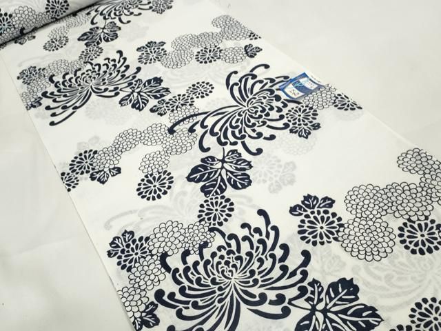 平和屋着物*夏物 浴衣 反物 着尺 乱菊 綿 ♥ DAAW7535zzz